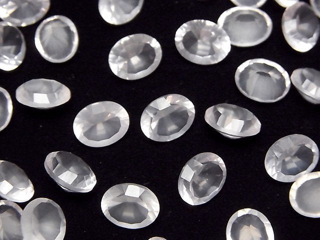 Hochwertiger Rosenquarz AAA Lose Stein Oval Konkavschliff 10x8mm 2 Stück