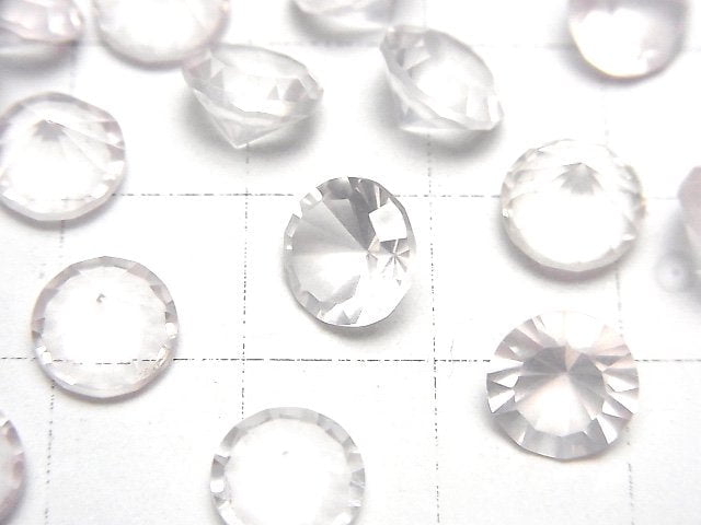 High Quality Rose Quartz AAA Loose stone Round Concave Cut 8x8mm 4pcs