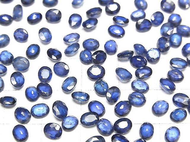 Hochwertiger Saphir AAA Lose Stein Oval Facettiert 5x4mm 2Stück