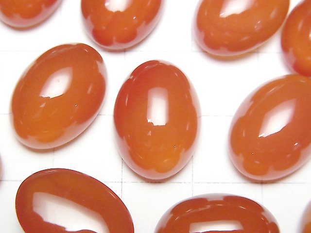 紅玉髓 AAA 橢圓形素面蛋面 18x13mm 2顆