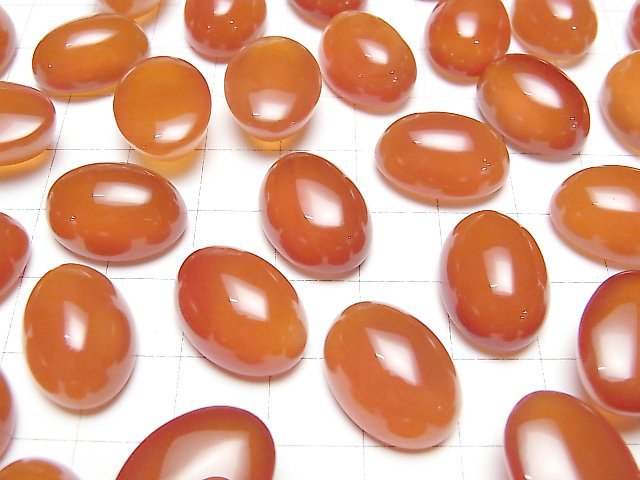 Karnelian AAA ovaler Cabochon 18x13mm 2 Stück