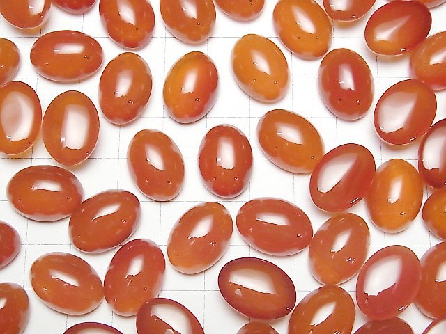 Karnelian AAA ovaler Cabochon 18x13mm 2 Stück