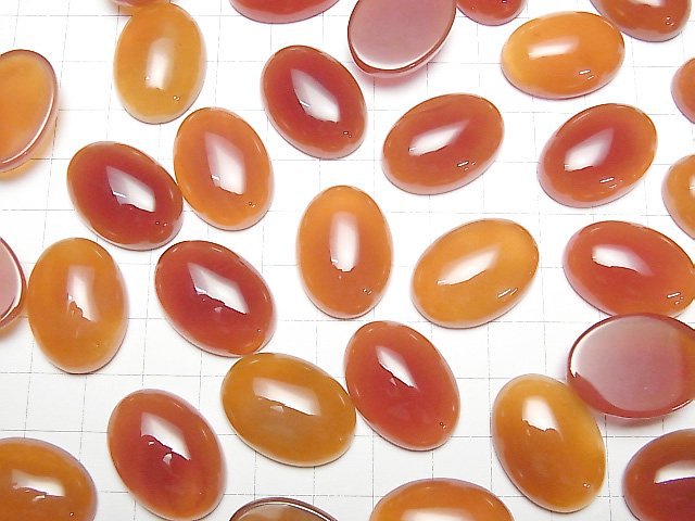 Karnelian AAA ovaler Cabochon 25x18mm 1 Stück