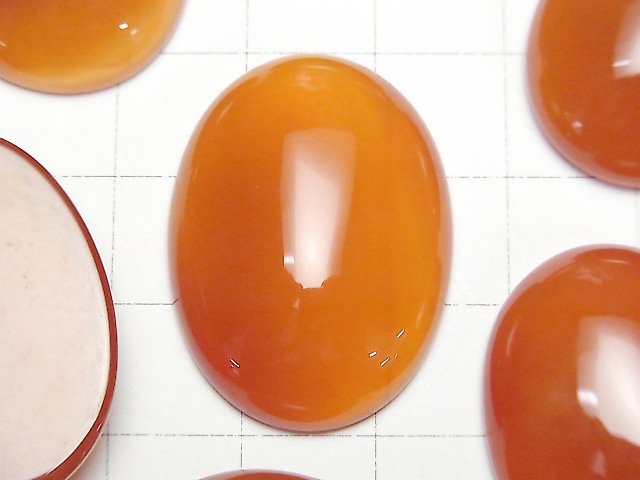 紅玉髓 AAA 橢圓蛋面 30x22毫米 1顆