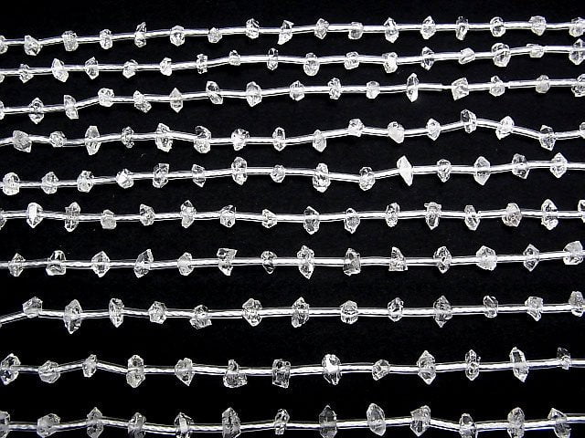 Afghanistan Doppelspitzenkristall 1 Strang Perlen (ca. 17cm)
