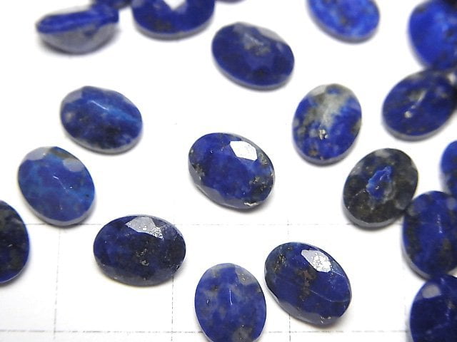 Lapislazuli AA++ Loose stone Oval Faceted 8x6mm 5pcs