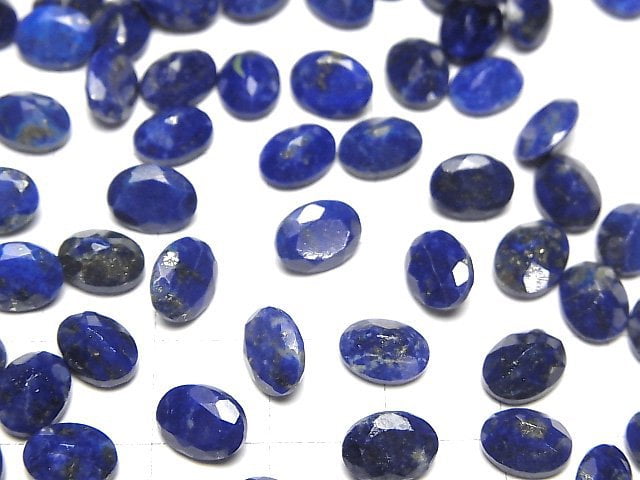 Lapislazuli AA++ Loose stone Oval Faceted 8x6mm 5pcs