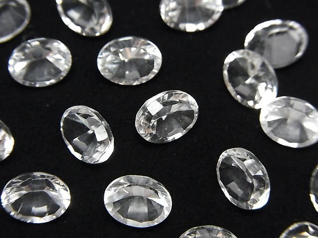 High Quality Crystal AAA Loose stone Oval Concave Cut 8x6mm 3pcs