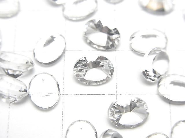 High Quality Crystal AAA Loose stone Oval Concave Cut 8x6mm 3pcs