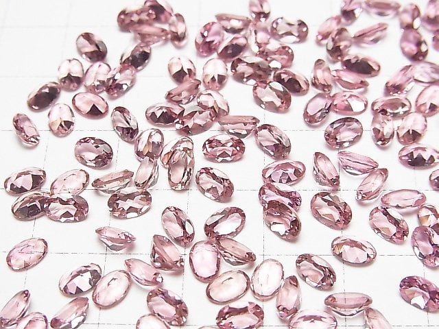 Hochwertiger rosa Turmalin AAA Lose Steine Oval Facettiert 6x4mm 1Stk