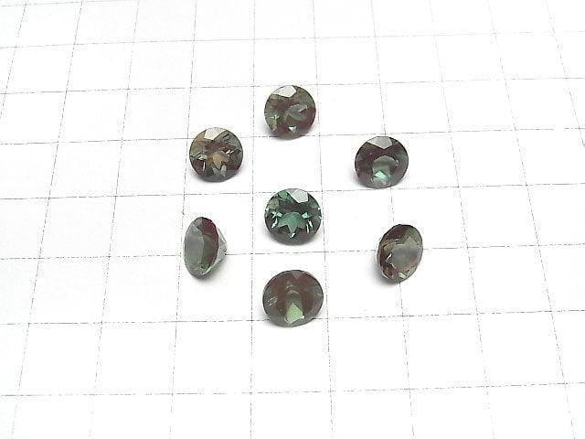 Hochwertiger Farbwechsel Andesin AAA Lose Steine Rund Facettiert 8x8mm 1Stk