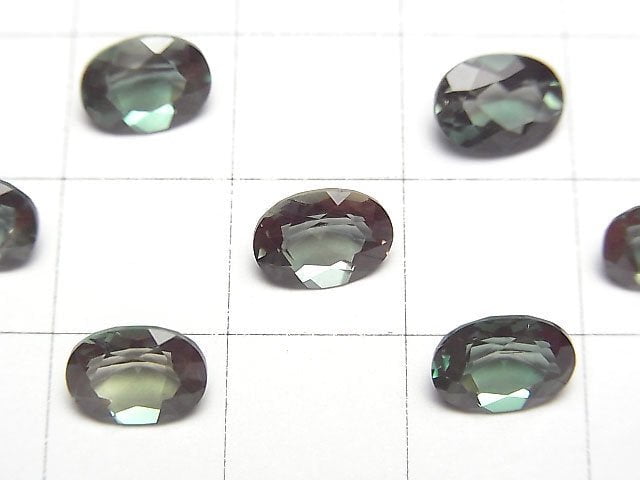 高品質變色安地斯石 AAA 裸石 橢圓刻面 8x6mm 1顆
