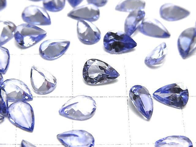 Hochwertiger Tansanit AAA Lose Steine Tropfenform Facettiert 7x5mm 1Stk
