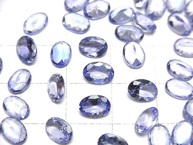 Hochwertiger Tansanit AAA Lose Steine Oval Facettiert 7x5mm 1Stk