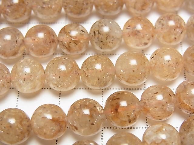 棕色東陵玉圓珠 8mm 半串或一串 (約 15 英吋/37 公分)