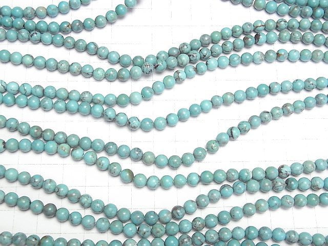 Turquoise AA++ Round 6mm half or 1strand beads (aprx.15inch/38cm)