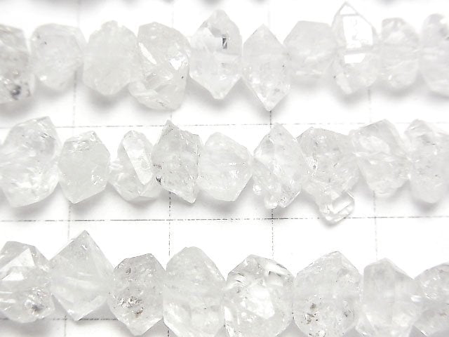 巴基斯坦雙尖水晶串珠 (約15英寸/37公分)