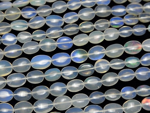 Hochwertiger Äthiopischer Opal AA++ Oval 1Strang Perlen (ca. 15 Zoll/38 cm)