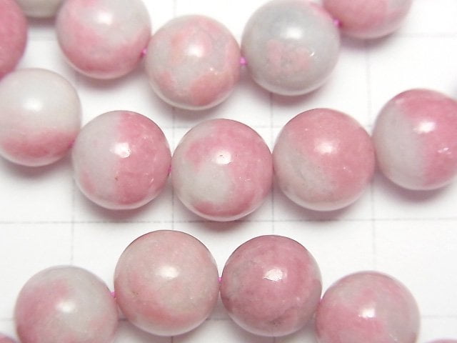 Rhodonite Silica Round 10mm Bracelet
