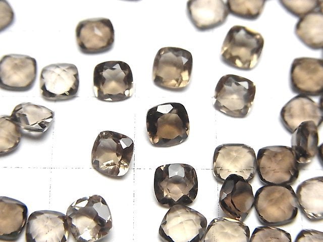 高品質煙水晶 AAA 裸石方形刻面 5x5mm 10顆