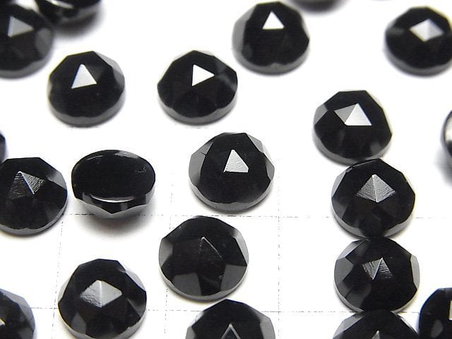 Onyx AAA Round Rose Cut 8x8mm 5pcs