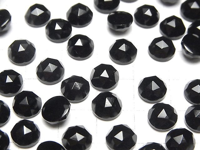 Onyx AAA Round Rose Cut 8x8mm 5pcs