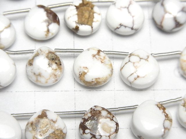 野生馬栗木(光滑)10x10mm 半串珠或 1 串珠(18 顆)