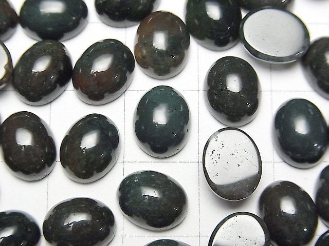 印度瑪瑙橢圓形素面蛋面 10x8mm 3顆