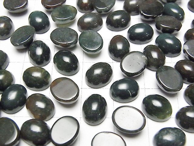 Indischer Achat Oval Cabochon 10x8mm 3 Stück