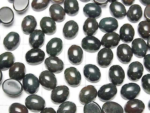 Indischer Achat Oval Cabochon 10x8mm 3 Stück