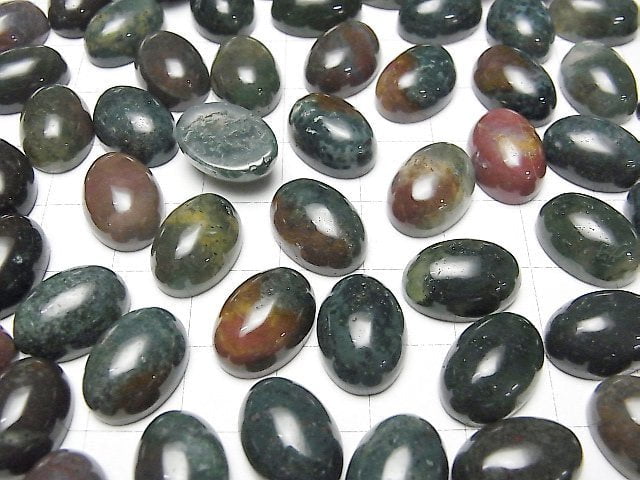 Indischer Achat Oval Cabochon 14x10mm 3 Stück