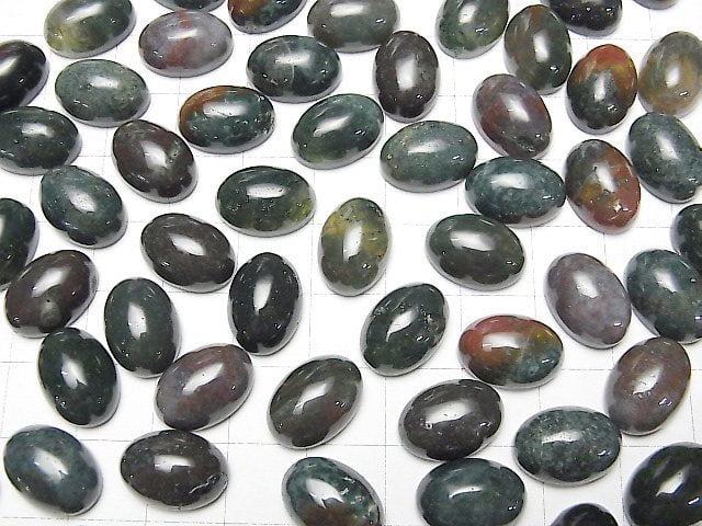 Indischer Achat Oval Cabochon 14x10mm 3 Stück