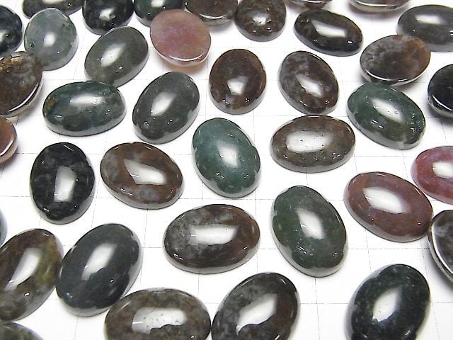Indischer Achat Oval Cabochon 18x13mm 3 Stück