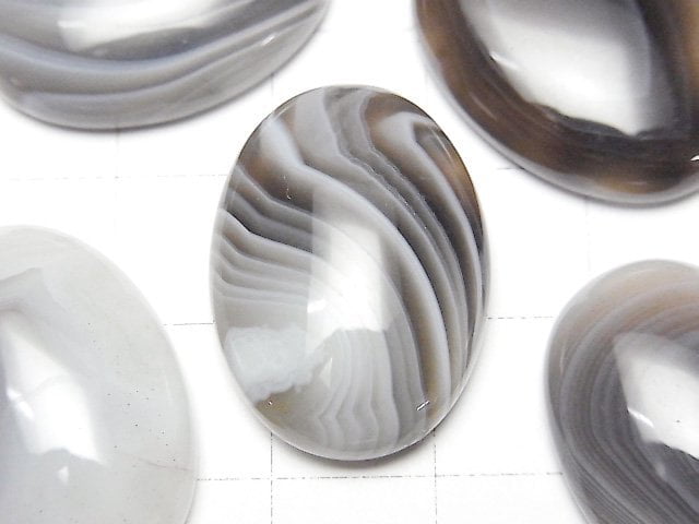 波札那瑪瑙 橢圓素面 25x18mm 2顆