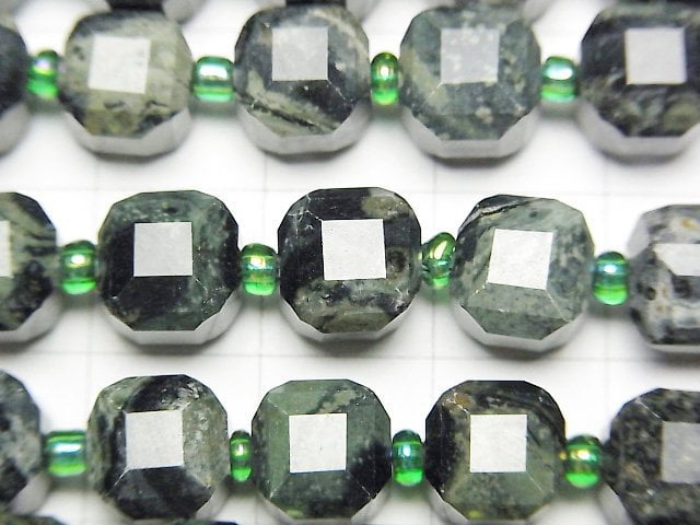 High Quality! Kambaba Jasper Cube Shape 8x8x8mm 1strand beads (aprx.15inch/37cm)