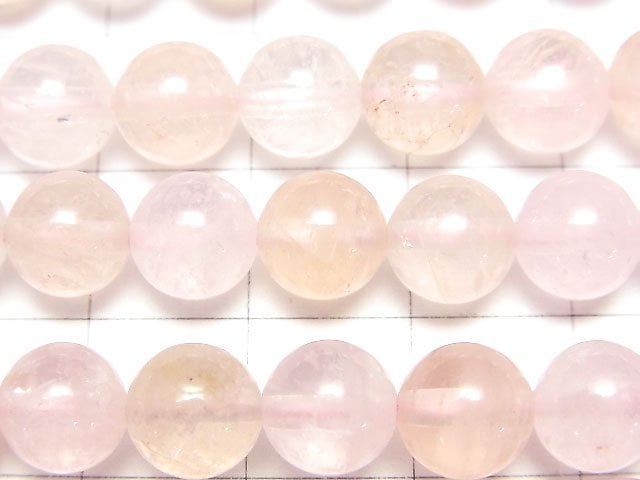 High quality Morganite AAA Round 8mm 1/4 or 1strand beads (aprx.15inch/38cm)