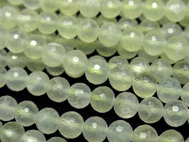 葡萄石 AAA - 128切面圓珠 6mm 1串珠子 (約15英吋/37公分)高品質!