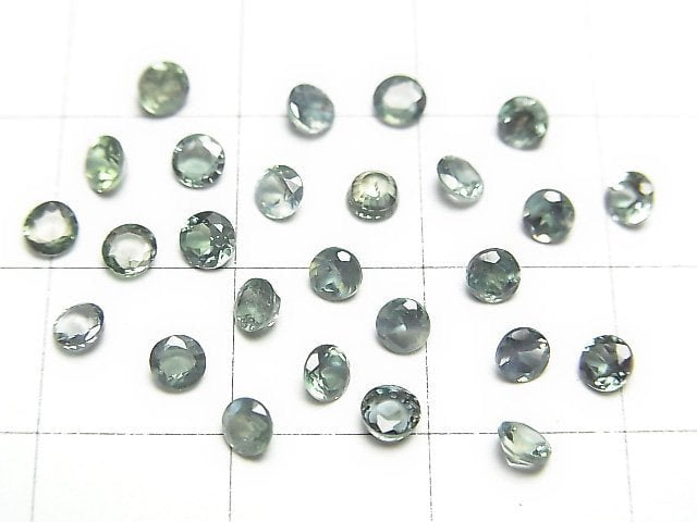 Hochwertiger Alexandrit AAA loser Stein rund facettiert 3x3mm 1 Stück