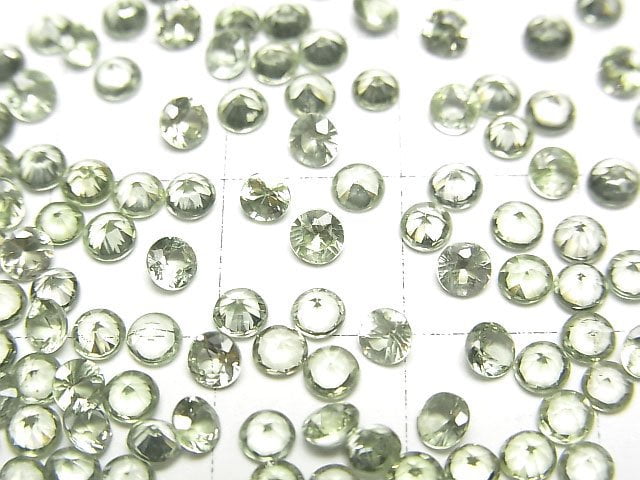 High Quality Green Sapphire AA++ Loose stone Round Faceted 3x3mm 5pcs