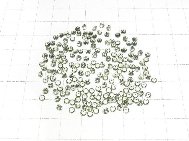Hochwertiger Grüner Saphir AA++ Lose Stein Rund Facettiert 3x3mm 5 Stück
