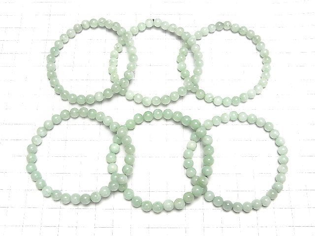 Grüner Feldspat AAA Rund 6mm Armband