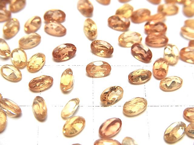 Hochwertiger Imperial Topas AAA- Lose Stein Oval Facettiert 5x3mm 5 Stück