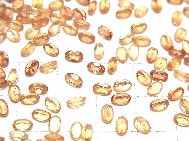 Hochwertiger Imperial Topas AAA- Lose Stein Oval Facettiert 5x3mm 5 Stück