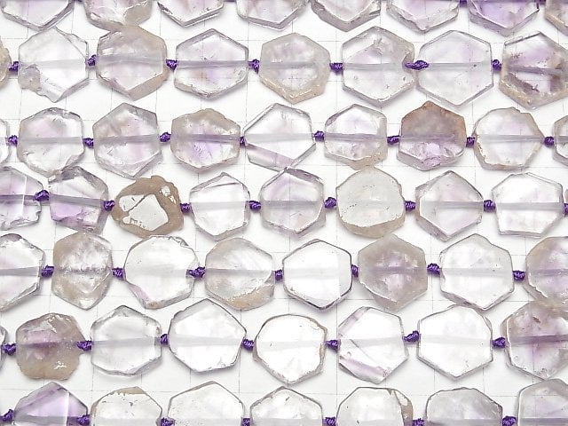Amethyst AA+ Scheiben Nugget 1Strang Perlen (ca. 15 Zoll/38 cm)