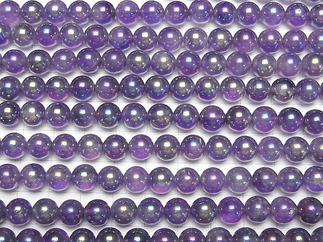 Flash, Amethyst Round 8mm 1strand beads (aprx.15inch/36cm)
