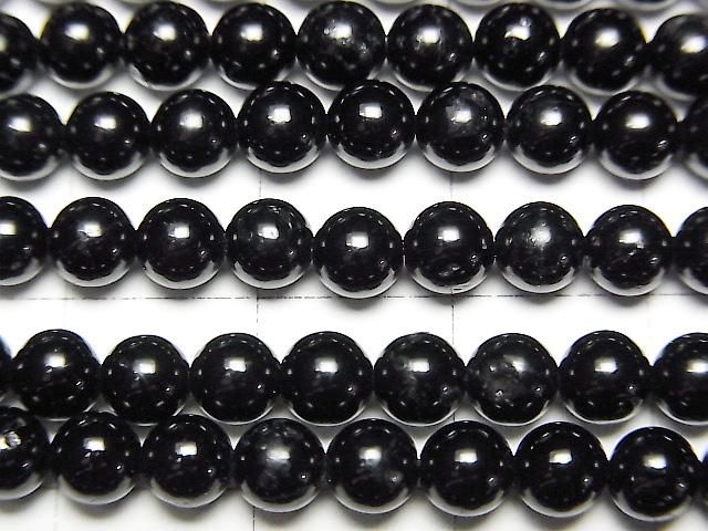 黑電氣石 AA++ 圓珠 4.5mm 1串 (約 15 英吋/37 公分)