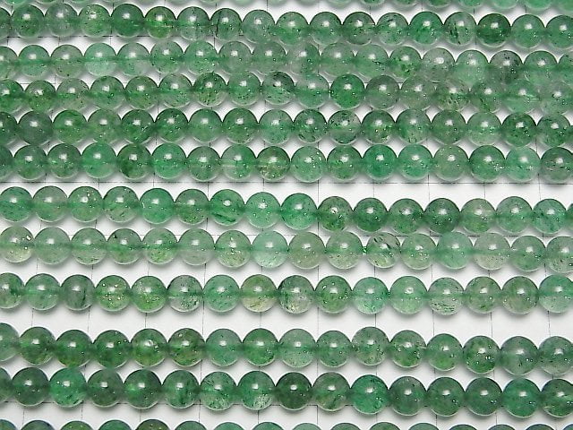 Grüner Aventurin AAA Runde 6.5mm 1Strang Perlen (ca. 15 Zoll/36 cm)