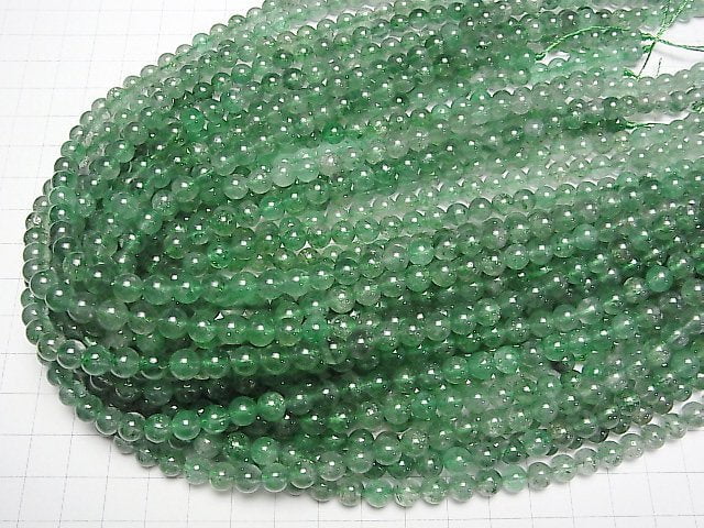 Grüner Aventurin AAA Runde 6.5mm 1Strang Perlen (ca. 15 Zoll/36 cm)