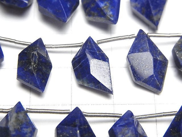 High Quality Lapislazuli AAA- Spindle Cut 1strand (Approx 11pcs )