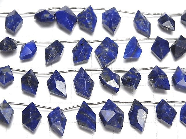 Hochwertiger Lapislazuli AAA-Spindel geschnittene 1strang Perlen (ca. 11 Stück)